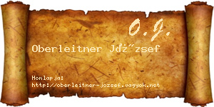 Oberleitner József névjegykártya
